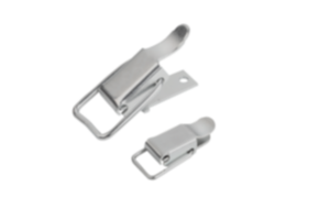 Spännlås stål eller rostfritt stål med spännbygel till 300 N, skruvhål övertäckta Spännlås stål eller rostfritt stål med spännbygel till 300 N, skruvhål övertäckta