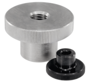 Knurled nuts high steel and stainless steel, DIN 466