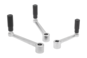 Crank handles stainless steel with revolving grip Crank handles stainless steel with revolving grip