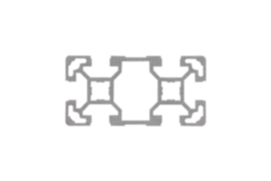 Aluminiumprofiler 40x80 lätta typ B