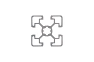 Aluminium profiles 45x45 light Type B