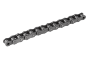 Roller chains single DIN ISO 606, curved link plate