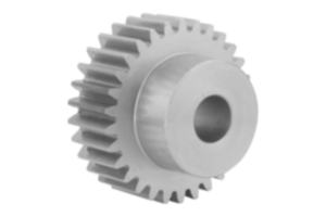 Cylindriska kugghjul i rostfritt stål, modul 1,5 fräst kuggning, rak kugg, ingreppsvinkel 20°