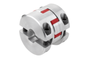 Elastomer dog couplings, short type with removeable clamp hubs
