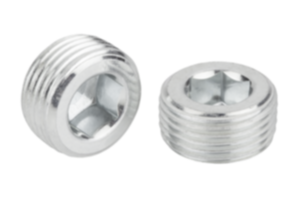 Screw plugs with hexagon socket DIN 906, tapered thread