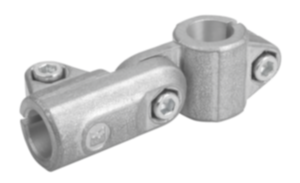 Tube clamps swivel, aluminium Tube clamps swivel, aluminium