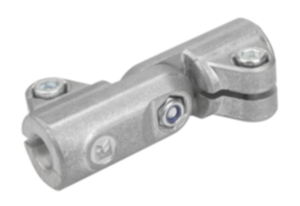 Tube clamps swivel, aluminium