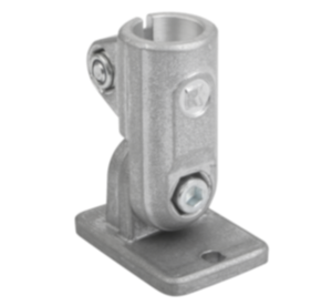 Tube clamps swivel base, aluminium