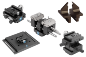 Clamping component set   for fixating for surface and contour measuring