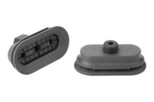 Bälgsugkopp oval 1,5 veck med integrerad infästning Bälgsugkopp oval 1,5 veck med integrerad infästning
