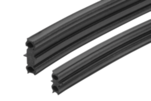 Profil med fyra läppar, EPDM-cellgummi Profil med fyra läppar, EPDM-cellgummi