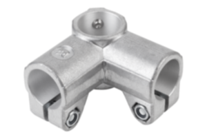 Tube clamps right-angle, aluminium Tube clamps right-angle, aluminium