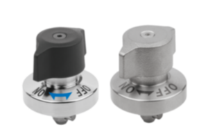 Quarter-turn clamp locks, stainless steel rotary knob plastic or stainless steel